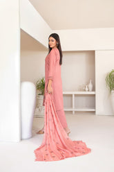 3-PC Unstitched Fancy Embroidered Viscose Najwa By Tawakkal Fabrics | D-4336